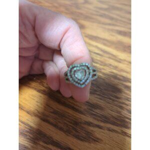 Sterling Silver Ring with faux stones